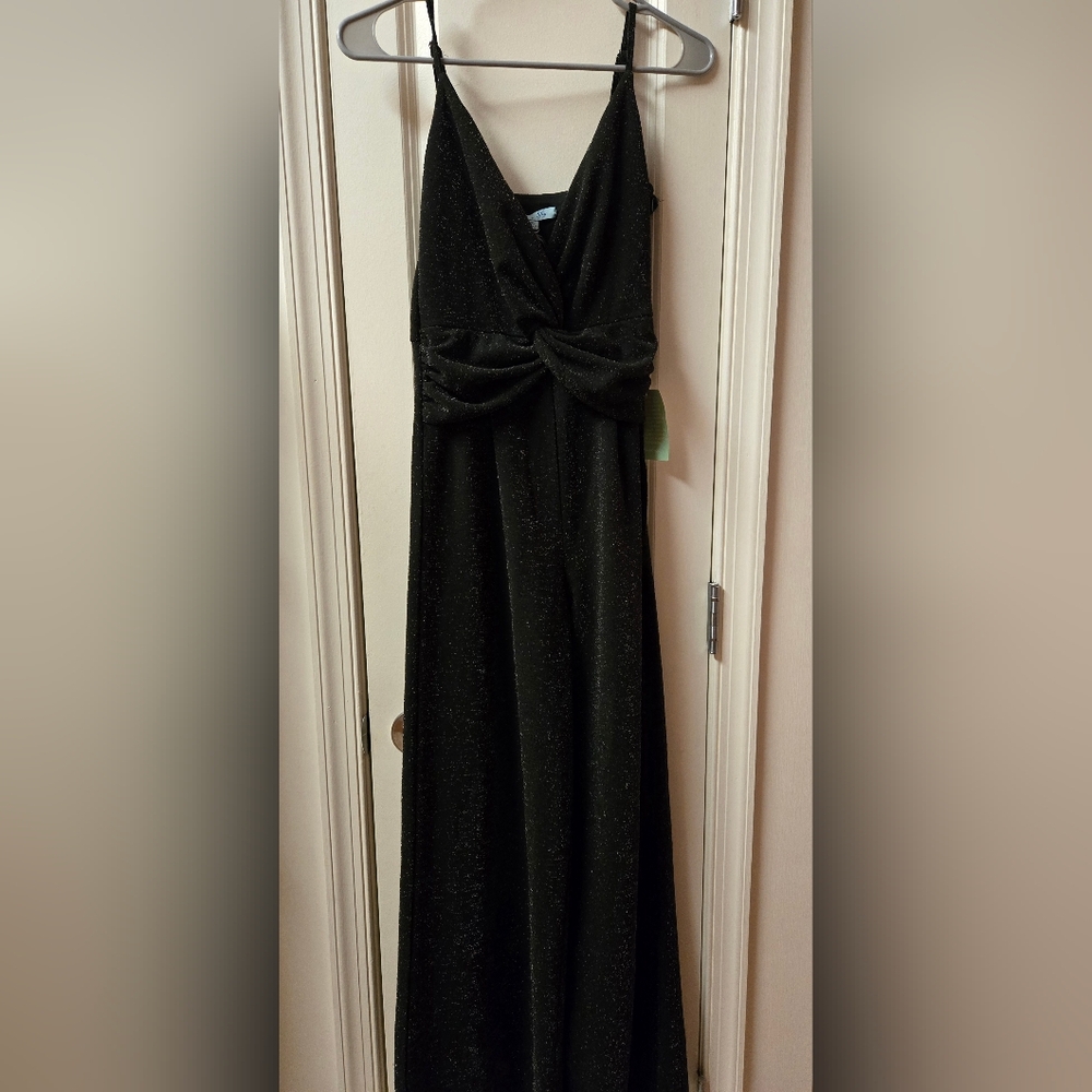 Sky Black Sleeveless Jumpsuit for Cocktail Nights